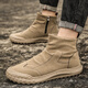 Changxiang Huili Herrenschuhe, wasserdichte und rutschfeste Arbeiten im Frühjahr und Sommer, Arbeit und Arbeit auf dem Baustand, leichte Arbeitschuhe für Männer, Sportschuhe, Martin-Stiefel, Khaki 40