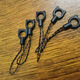 Mobile phone case anti-fall lanyard mobile phone halter neck rope anti-loss artifact mobile phone pendant finger ring hanger lanyard black finger ring buckle - 3 packages