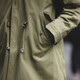 Maden workwear American retro M51 fishtail windbreaker military coat parka clover cotton jacket mid-length jacket hooded men military green (slim fit) M