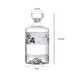 Baijie wine bottle, glass liquor bottle, bubble wine bottle, liquor bottle, special high-end home brewing container, two empty wine bottles as a gift