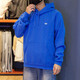Adidas Sweatshirt Men's Spring and Autumn Triple Leaf Sportswear Knitted Hooded Casual Top Pullover HK9866 Blue Frosted Wire XL
