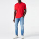 Hugo Boss (HUGO BOSS) Men's Logo Embossed Pattern Cotton Short Sleeve Polo Shirt Father's Day Gift 50466182 693 Red M