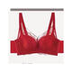 FR.YH.ZH Qianyi Bra Thin Paper B Cup No Steel Ring Sexy Hollow Cross Band Gathering No Magnetic Breathable Underwear 9923 Mist Blue 4XL 40 /90