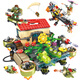 
Senbao building blocks lE high building blocks plants vs. zombies game mecha puzzle assembly children 6 to 12 years old toys children's festival Plant zombies crazy backyard 687pcs