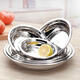 Shengxinhua iron basin round stainless steel round dish dish deep plate shallow plate flat bottom stir-fry dish dish meal dish rice thickened 26CM-5 plates