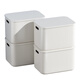 Baishengniu sundries storage box home wardrobe clothes storage box toy snack storage box plastic storage basket storage box high style medium size