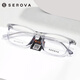 Slova Square Frame Myopia Gläser Rahmen für Männer und Frauen transparent grauer schwarzer Rahmen Brillenrahmen für Gläser Anti-Blau-Licht SF677 SF677 Mattschwarz C10 Einzelrahmen ohne Linse