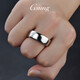 GsunG platinum men's ring PT950 wide-faced men's ring atmospheric glossy outer arc platinum ring for men. Priced by gram. Contact before bidding.