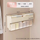 Bonnie Meijia wall-mounted underwear storage box, transparent lidded sock partition organizer, dormitory three-in-one storage artifact, 1 pack - cream color, covered and placed in compartments, buy with confidence (free reissue if damaged)