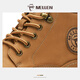 Minglang Mellen Martin Boots Herrenstiefel vielseitige Retro-Arbeitskleidung gelbe Stiefel Paare Paiteln Schneestief