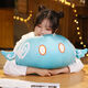 
The Genshin Impact Slime Pillow, Tuanzi 2D Game Doll Anime Peripheral Plush Toys Men and Women Cushions, Ice Slime (Transformation) 35CM
