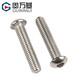 Guwanji 304 stainless steel round head hexagonal screws, pan head hexagonal bolts, mushroom umbrella head semi-circular head screws M5*10 50 pieces