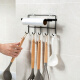 Accor kitchen hook multi-functional kitchen utensil row hook punch-free roll paper storage rack towel rack