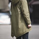 Maden workwear American retro M51 fishtail windbreaker military coat parka clover cotton jacket mid-length jacket hooded men military green (slim fit) M
