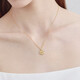 Chow Sang Birthday Moon Stars 5G Gold Necklace Pure Gold Sun Brand Pendant Pendant with Chain Price 93714N 47cm - 4.38g (including labor cost 500 yuan)