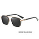 Zuo Santa Fe's new Douyin Chen Weiting sunglasses for men, driving glasses, ultraviolet, Korean style, handsome, fashionable and domineering sunglasses, bright black gold, black and gray lenses, high cost performance, sunglasses + mirror bag + mirror cloth