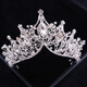 Dijing Crown Tiara Veil Braut Atmosphärische Kristallkristallstil Hochzeitshaarzubehör Frauen Internet Promi Erwachsene Geschenk Bankett Prinzessin Accessoires Kronhochzeits Hochzeitsanzug
