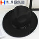 Longhuan New Produkt Republic of China-Stil Herren-Top-Hut Shanghai Xu Wenqiang Retro Schwarzer englischer Jazz-Jazz-Top-Hut Männer und Frauenbühne.
