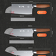 Zhang Xiaoquan couteau de cuisine ménage tranchage chef spécial en acier inoxydable viande et légumes petit couteau de cuisine couteau à découper ensemble manche en bois couteau à trancher