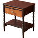 
Guangming Furniture Solid Wood Bedside Table Simple Medium-Aged North American Red Oak Bedside Table Retro Style Bedside Table 14101 Minimalist Black with Medium-Ancient Color-Bedside Table