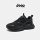 JEEP SPIRIT Jeep Men's Shoes Fashionable Dad Shoes Men's Comfortable Sports Shoes Men's Casual Shoes Men's 0310 Graphite Black 41