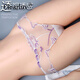 CKPED 4 paires de dentelle dames jeunes femmes sous-vêtements femelles en coton sexy entrejambe brodé sans marque sans pareil entièrement transparent moyen et bas rythmes 835 blanc violet + rose + profonde violet + noir et rouge l
