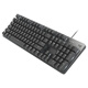 
Logitech K845 mechanical keyboard backlit wired keyboard machinery office keyboard gaming e-sports computer keyboard DIY keycaps replaceable Qinghong tea shaft keyboard full size Panda roll joint model-tea shaft