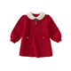 DAVE&BELLA Winter Clothes New Year Girls Sweater Dress Baby Girl Dress Fashionable Child Skirt Children's Princess Dress Red Ready Stock 90 cm (recommended height 80-90cm)