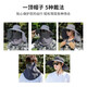Demi Anissa sun hat summer sun protection hat men's Korean style breathable trendy fisherman hat outdoor fishing sun hat face-covering straw hat dark gray 12cm large brim hat + mask one size fits all - mask detachable