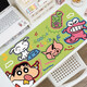 Clcey Long Mouse Pad Crayon Shin-Shirt Super Large Computer Desk Pad hochwertige Tastaturpolster schmutzresistente und waschbare Schüler ZZ-2694/SHIN SHIN-SHIRT 100 cm*50 cm Dicke 3mm
