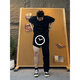 Digada Monster Laboratory Scimitar Jeans Men's Spring and Automne Slim and évasé Long Pantalon Men Pantalon droit haut de gamme DRFFS-701 Black XL [suggéré 120-135jin [Jin est égal à 0,5 kg]]]