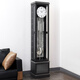 Horaire de mouvement de mouvement Horloge importée allemande Corloge en bois massif Villa Corloge debout Hg6621 North American Tulip + allemand HEMLER HUIT-TONE