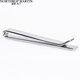 North Rap Martin Herren Krawattenclip Geometrische Muster Textur Geschenkbox Silber Schwarz