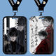 Mengqi Castle (MENGQIBAO) Mengqi Castle Zhang Qiling Card Case Surrounding Tomb Raiders Notes Wu Xie Hei Xiaozi Jie Yuchen Sliding Cover Hard Card Case Male b15886 Long Lanyard Campus Card Case