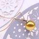 Drops of water form pearls. Nanzhu family Nanyang gold bead pendant 18k gold inlaid with diamonds, gold seawater pearls, light luxury and elegant, gift to mother 9.0-10.0mm