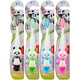 YouJie Hu Shuchen Cepillo de dientes de los niños de los niños Capetio de dibujos animados clásicos de la muñeca para niños de 3-6-6-12 años Protección de dientes y goma de cepillo 20 9904 Modelos [Cepillo de dientes de panda infantil]
