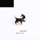 Jack Viney Japanese ins black and white with cat brooch cute men and women personalized lapel pin black cat + white cat