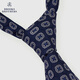 Brooks Brothers [Подарок на день отца] Мужчина Новая осенняя и зимняя шелковая шелковая шерстяные цветы Бизнес галстук 4004-Narrow Blue OS