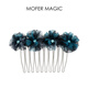MoferMagic Elegant Hair Comb Hairpin Ancient Style Women's Versatile Style Broken Hair Comb Insert Hair Fork Hair Twist Headwear Bangs Comb Elegant Blue