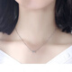 DL 1998 Fat Donglai same style platinum pt950 small waist pendant necklace clavicle chain platinum necklace for women to give to wife and lover 3.6g