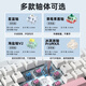 魔咖（monka） 3108无线蓝牙三模机械键盘客制化Gasket结构背光有线热插拔游戏键盘电竞吃鸡办公通用 极昼侧刻(RGB)三模版 酒红轴-线性