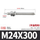 Guwanji 304/316 stainless steel/carbon steel M8M10M12M14M16M18M20M22M30 chemical expansion bolt chemical anchor bolt inverted cone galvanized chemical screw M24x300 [1 set]