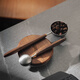 Bincoo walnut wood handle coffee spoon long handle coffee powder measuring spoon 304 stainless steel coffee bean special spoon