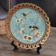 
Tira European style decorative plate ornaments placing plates and viewing plates and living room model room entrance American style decoration decoration 1047 wooden bracket