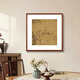 半笙宋代花鸟斗方装饰画中式名家国画客厅沙发背景墙书房茶室玄关挂画 1105款：白芙蓉 整体尺寸：40*40cm