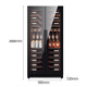 BAIKAILUN frequency conversion double-door red wine cabinet ultra-thin seamless embedded constant temperature wine cabinet villa light luxury liquor glass refrigerator office tea and wine display cabinet double-door fresh cabinet 2 meters | seamless embedded | dual temperature | double ice bar model 545L frequency conversion