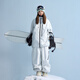 
Nan'en ski suit [Skyline] 2025 new 3L glue ski suit professional waterproof snow suit smoke purple S