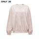 ONLY秋冬NBA联名款字母刺绣宽松卫衣女|12349S024 C15 粉色花纱SHADOW GRAY XL 175/92A