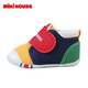 Mikihouse Kleinkindschuhe für Jungen- und Mädchenschuhe klassische Indoor-Schuhe für Babys und Kleinkinder vierjährige nicht rutschende atmungsaktive Babyschuhe Sportschuhe mehrfarbig 12 (geeignet für Fußlänge 11,5 cm)