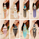 Maisiji Fat Donglai Quality Fat Donglai Qualité de style ethnique Boucles d'oreilles Tassel Bohemian Boucles d'oreilles de gland exagérées Long Turquoise Turquoise Spaghetti 1396